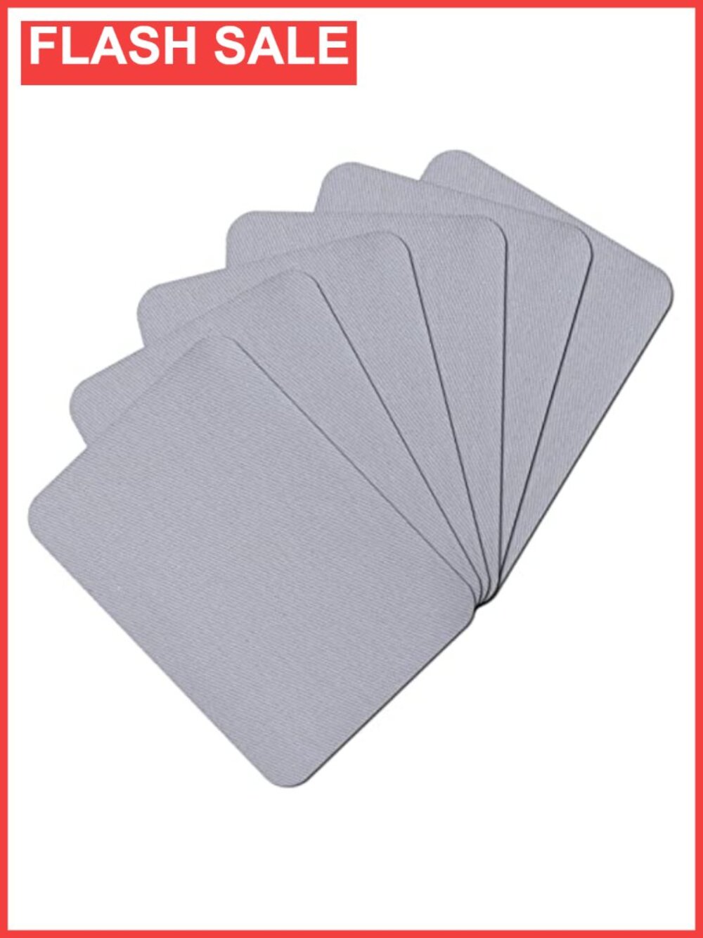 Iron-On Fabric Repair Patches Cotton 3x4.25 Inches 6 Pack